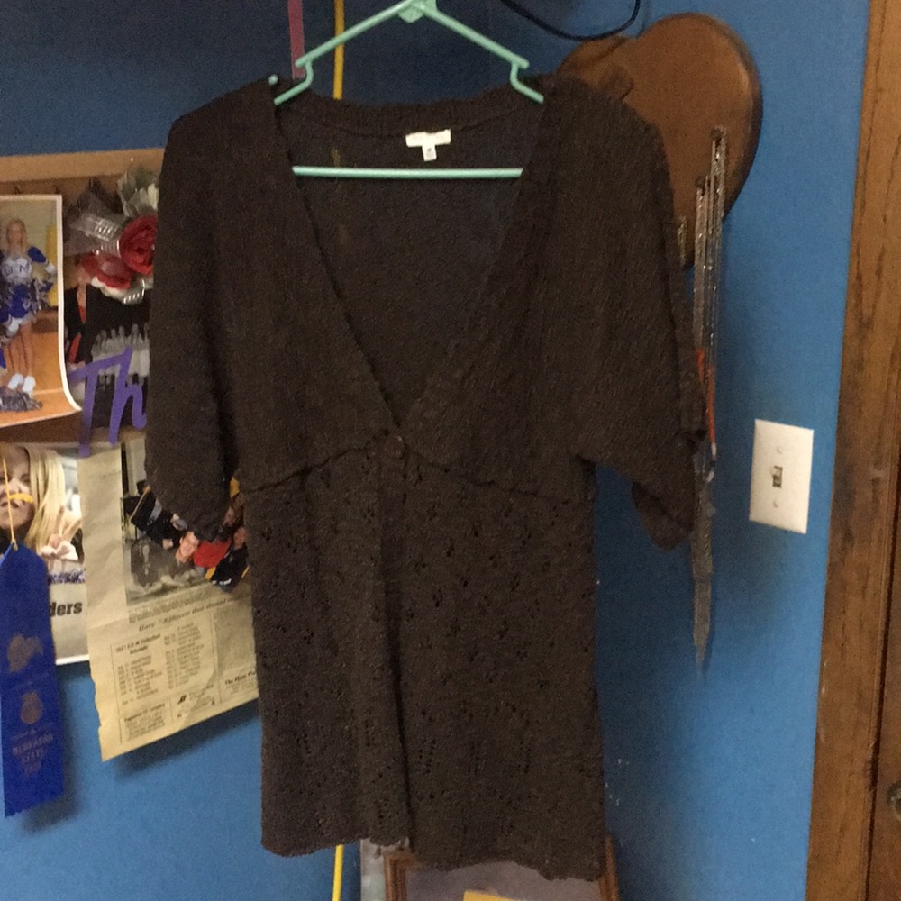 Brown cardigan